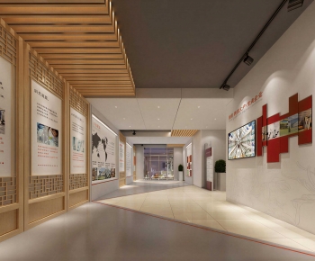New Chinese Style Exhibition Hall-ID:918566949
