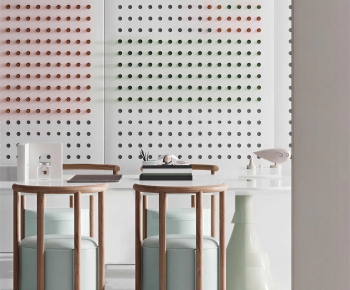 Modern Computer Desk And Chair-ID:403522975