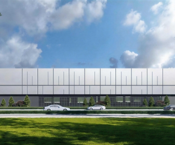 Modern Industrial Building-ID:447609904