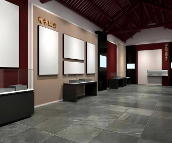 New Chinese Style Exhibition Hall-ID:442309475