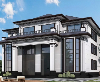 New Chinese Style Detached Villa-ID:605460888