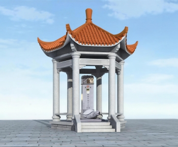 Chinese Style Ancient Architectural Buildings-ID:621510987