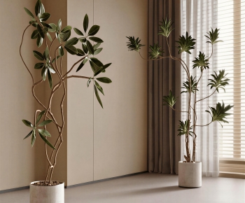 Modern Ground Green Plant Potted Plants-ID:366101983