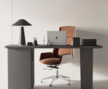 Modern Computer Desk And Chair-ID:887171031