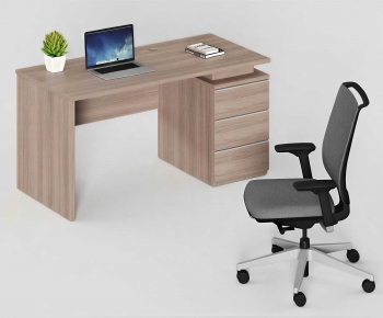 Modern Office Desk And Chair-ID:291052103