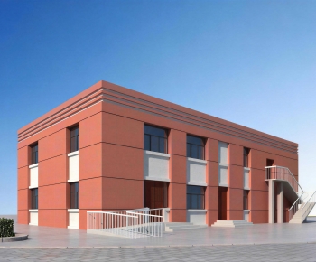 Modern Appearance Of Commercial Building-ID:805809021