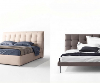 Modern Double Bed-ID:553925042