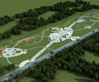 Modern Park Landscape-ID:125993014