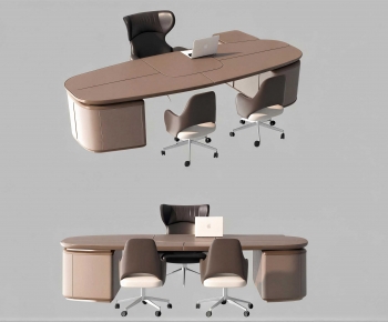 Modern Office Desk And Chair-ID:310473927