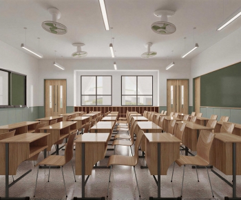 Modern School Classrooms-ID:129324919