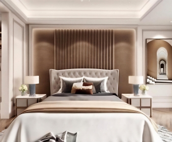 Simple European Style Bedroom-ID:869064098