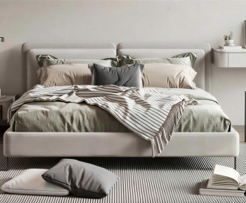 Modern Double Bed-ID:111597061