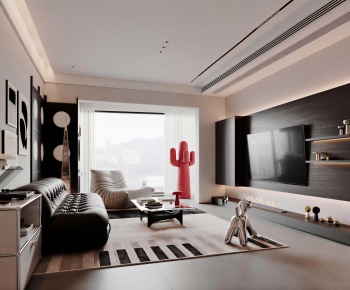 Modern A Living Room-ID:640860084