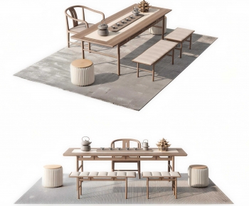 New Chinese Style Tea Tables And Chairs-ID:832519546