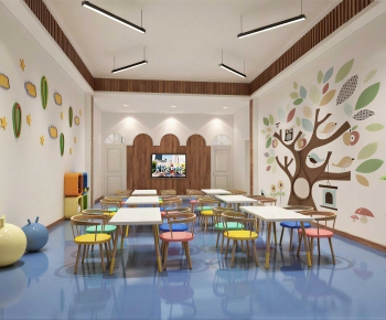 Modern Children's Room Activity Room-ID:542557953
