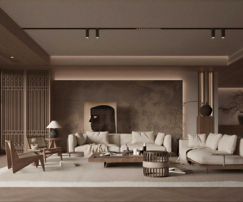 Wabi-sabi Style A Living Room-ID:716748005