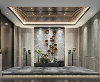 New Chinese Style Lobby Hall-ID:615304957