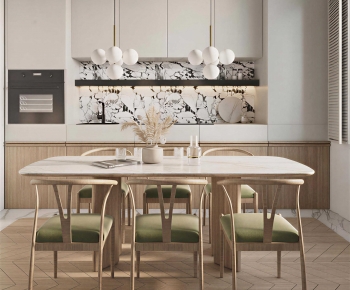 Modern Dining Table And Chairs-ID:975012061