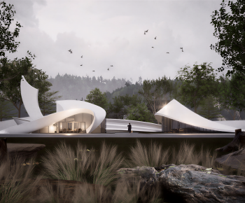Modern Architecture Of Artistic Style-ID:562880996