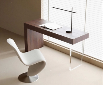 Modern Computer Desk And Chair-ID:350513946