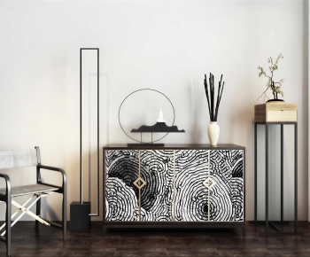 New Chinese Style Side Cabinet-ID:817101003