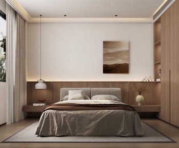 Wabi-sabi Style Bedroom-ID:899269679