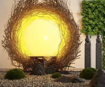 New Chinese Style Plant Landscaping-ID:334954985