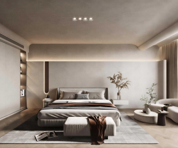 Wabi-sabi Style Bedroom-ID:665137051