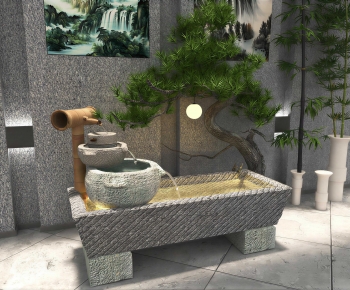 New Chinese Style Rockery Waterscape-ID:973630092
