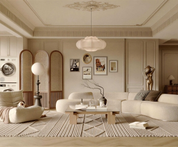 French Style A Living Room-ID:373771915