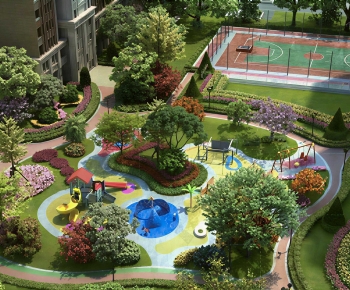 Modern Park Landscape-ID:414221052