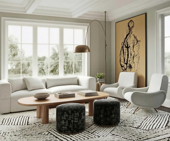 Modern A Living Room-ID:376849897