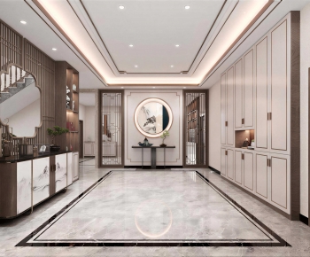 New Chinese Style Hallway-ID:218670419