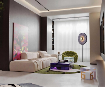 Modern A Living Room-ID:739779955