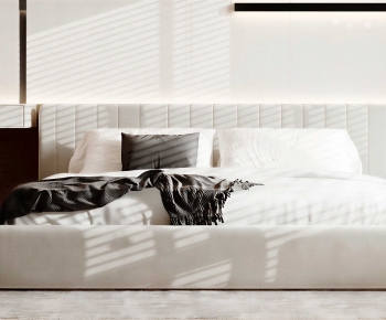 Modern Double Bed-ID:147540683