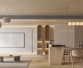Wabi-sabi Style A Living Room-ID:220066072