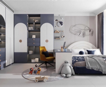 Modern Boy's Room And Son's Room-ID:512820011