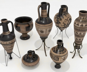 Wabi-sabi Style Clay Pot-ID:526576046