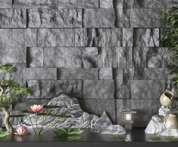 New Chinese Style Rockery Waterscape-ID:943828117