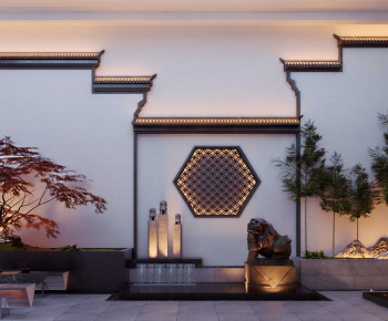 New Chinese Style Courtyard/landscape-ID:700750486