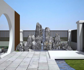 New Chinese Style Courtyard/landscape-ID:318592072