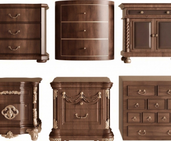 European Style Bedside Cupboard-ID:122088913
