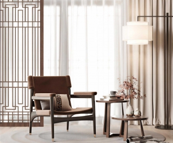 New Chinese Style Lounge Chair-ID:689400912