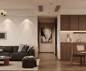 Modern A Living Room-ID:694459922