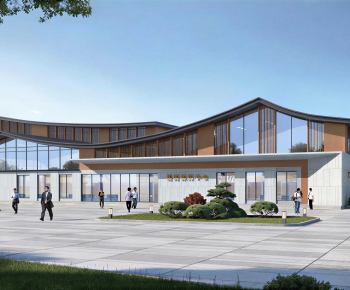 New Chinese Style Public Building-ID:320926901