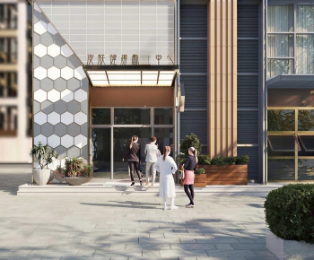 Modern Facade Element-ID:466125973