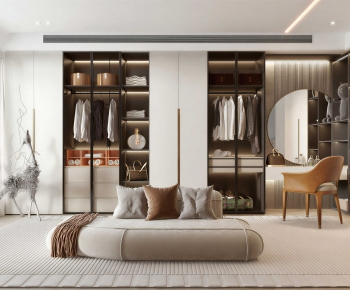Modern Clothes Storage Area-ID:593699938