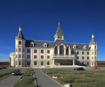 European Style Appearance Of Commercial Building-ID:869344953