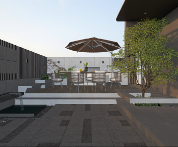 Modern Courtyard/landscape-ID:203197968