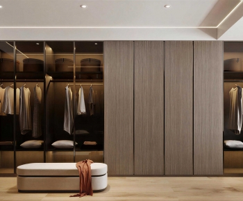 Modern Clothes Storage Area-ID:398705965